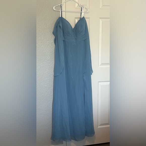 Azazie Dresses & Skirts - Azazie Cienna bridesmaid/formal dress. Size 16 “steel blue” color. New with tags
